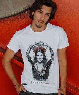 CAMISETA UNISEX CARLA BRUNI BLANCA