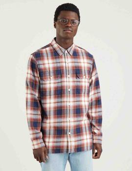 SOBRECAJACKSON WORKER OVERSHIRT RELAXED FIT SHOVELER PEACOAT