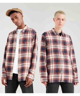 SOBRECAJACKSON WORKER OVERSHIRT RELAXED FIT SHOVELER PEACOAT