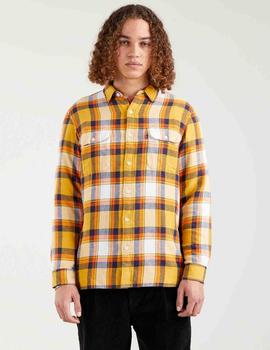 SOBRECAMISA JACKSON WORKER RELAXED FIT GRASSQUIT COOL YELLOW