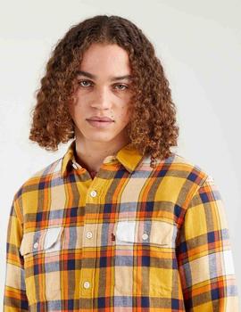 SOBRECAMISA JACKSON WORKER RELAXED FIT GRASSQUIT COOL YELLOW