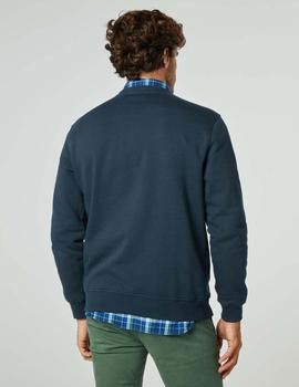 SUDADERA LETRAS TOWEL FIFTY AZUL MARINO