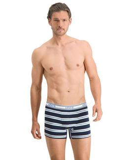 LEVIS MEN GIFTBOX LOGO BOXER 3 PACK BLUE COMBO