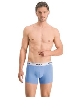 LEVIS MEN GIFTBOX LOGO BOXER 3 PACK BLUE COMBO