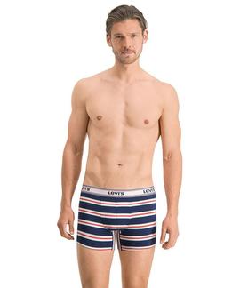 LEVIS MEN GIFTBOX LOGO BOXER 3 PACK NAVY / RED