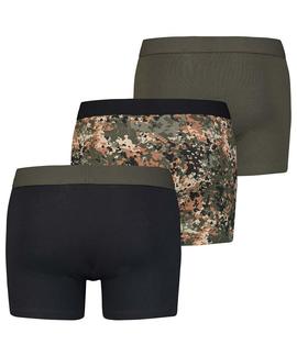 LEVIS MEN GIFTBOX DOTTED CAMO BOXER 3 PACK GREY / GREEN