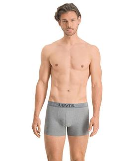 LEVIS MEN GIFTBOX STRIPES BOXER 3 PACK BLACK / GREY