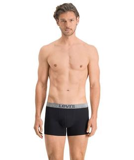 LEVIS MEN GIFTBOX STRIPES BOXER 3 PACK BLACK / GREY