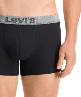 LEVIS MEN GIFTBOX STRIPES BOXER 3 PACK BLACK / GREY