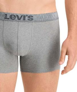 LEVIS MEN GIFTBOX STRIPES BOXER 3 PACK BLACK / GREY