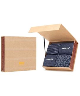 LEVIS GIFTBOX REG CUT DENIM 4 PACK MOOD INDIGO