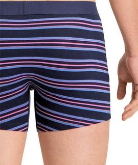 LEVIS MEN YD COLLEGIATE STRIPE BOXER BRIEF 2 PACK BLUE/ PINK