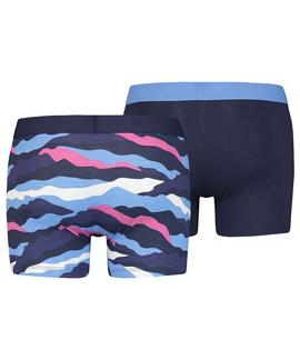 LEVIS MEN CALM CAMOUFLAGE BOXER BRIEF 2 PACK BLUE / PINK