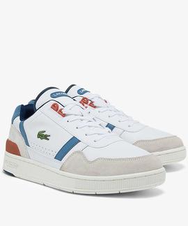 ZAPATILLAS LACOSTE T-CLIP 0321 2 SMA WHITE / BLUE LIGHT