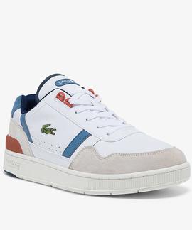 ZAPATILLAS LACOSTE T-CLIP 0321 2 SMA WHITE / BLUE LIGHT