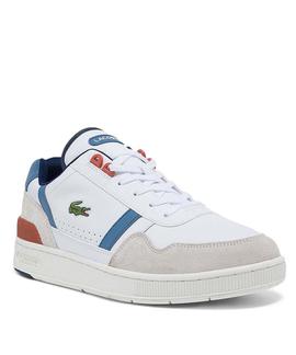 ZAPATILLAS LACOSTE T-CLIP 0321 2 SMA WHITE / BLUE LIGHT