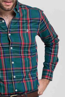 CAMISA H TARTAN VERDE