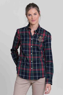 CAMISA M TARTAN AZUL MARINO