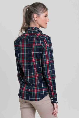 CAMISA M TARTAN AZUL MARINO