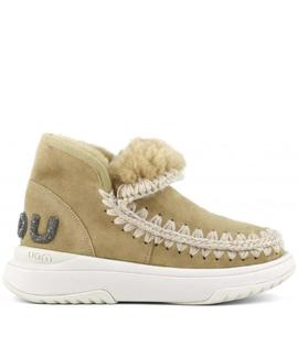 BOTA ESKIMO JOGGER GLITTER LOGO CAMEL