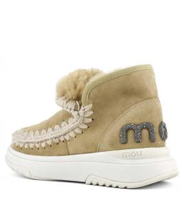 BOTA ESKIMO JOGGER GLITTER LOGO CAMEL