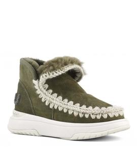 BOTA ESKIMO JOGGER GLITTER LOGO VERDE CAQUI