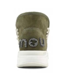 BOTA ESKIMO JOGGER GLITTER LOGO VERDE CAQUI