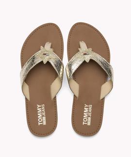 SANDALIAS GLITTER BEACH SANDAL LIGHT GOLD