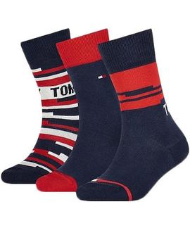 TH KIDS SOCK 3 PACK GIFTBOX TOMMY ORIGINAL