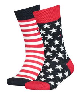 TH KIDS SOCK 2 PACK STARS TOMMY ORIGINAL