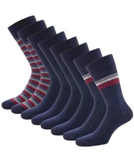 TH MEN SOCK 4 PACK TIN GIFTBOX NAVY