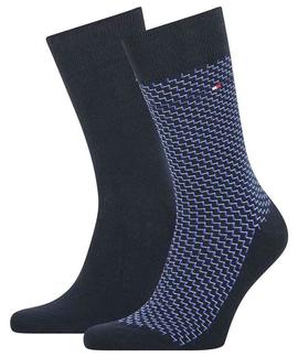 TH MEN SOCK 2 PACK SEASONAL GRAPHIC NAVY