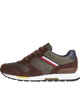 RETRO RUNNER MIX STRIPES ARMY GREEN