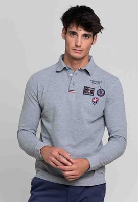 POLO H TRES ESCUDOS GRIS