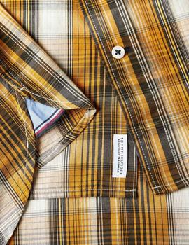 LARGE POPLIN CHECK SHIRT CREST GOLD / MULTI