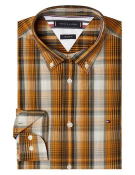 LARGE POPLIN CHECK SHIRT CREST GOLD / MULTI