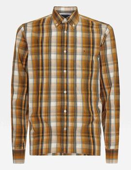 LARGE POPLIN CHECK SHIRT CREST GOLD / MULTI