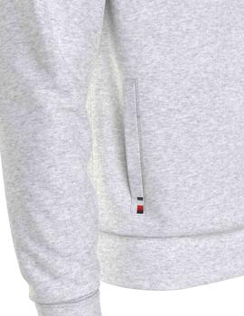 LOGO ZIP THROUGH LIGHT GREY HEATHER