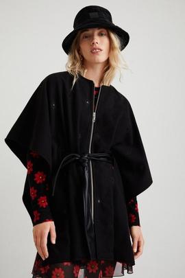 PONCHO_JULY TRIBU MILAN BLACK