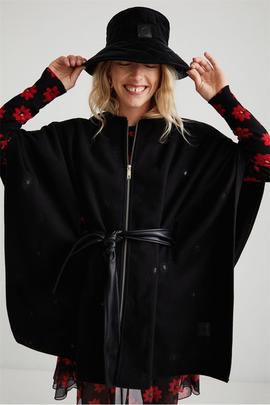 PONCHO_JULY TRIBU MILAN BLACK