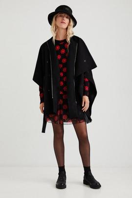 PONCHO_JULY TRIBU MILAN BLACK