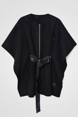 PONCHO_JULY TRIBU MILAN BLACK