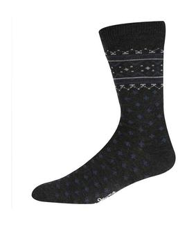 HALLAM 3 PACK MENS GIFT SOCKS NAVY / GREY MARL