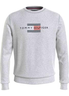 LINES HILFIGER CREWNECK LIGHT GREY HEATHER