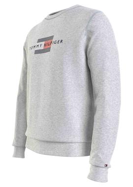 LINES HILFIGER CREWNECK LIGHT GREY HEATHER