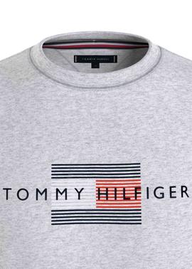 LINES HILFIGER CREWNECK LIGHT GREY HEATHER