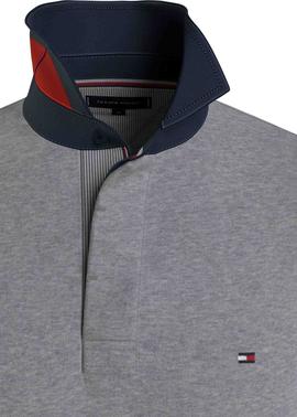 ICONIC RWB COLLAR RUGBY LIGHT GREY HEATHER