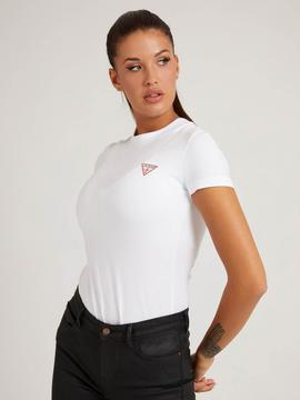 CAMISETA LOGO MINI TRIÁNGULO BLANCA