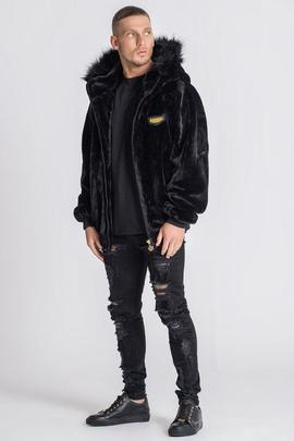 BLACK VELVET SHERPA JACKET