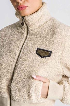 BEIGE TEDDY SHERPA JACKET